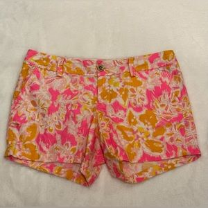 Lilly Pulitzer Callahan Shorts Ooh LaLa Kir Royal-Sz 10- EUC